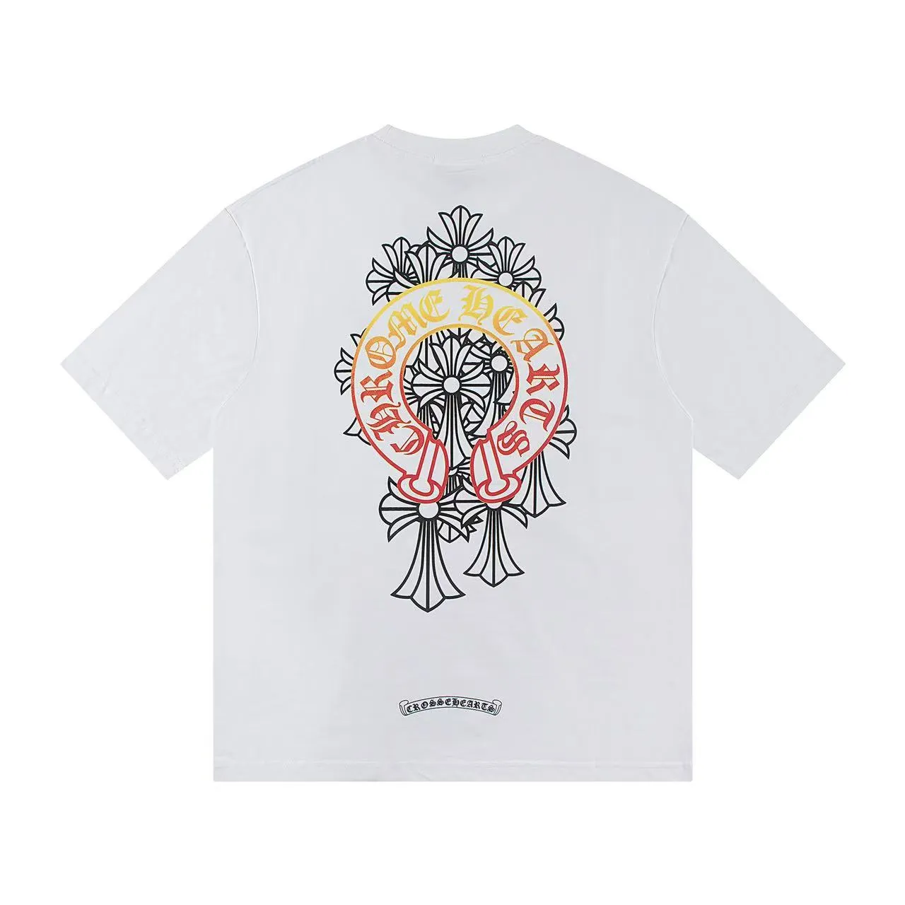 🅿️146 Style: 2025 new Croix Heart short-sleeved T-shirt Material: High version 300g double yarn combed cotton Size: S～XL Color: White Style number: Z002